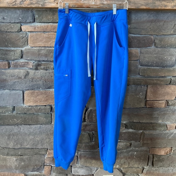 Set FIGS Rafaela Royal Blue Top And Zamora Jogger Set XS/S - Picture 10 of 16